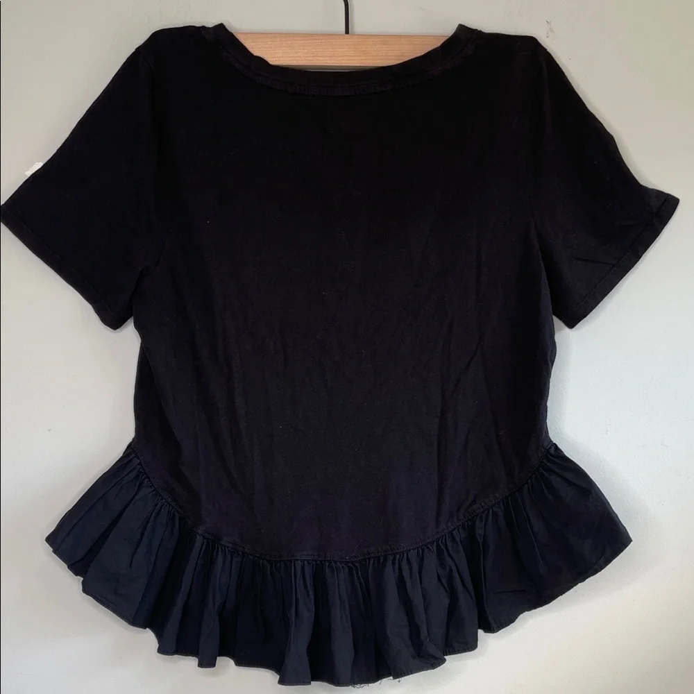 Maeve Anthropologie Ruffle-Hem Blouse Top - Picture 6 of 7